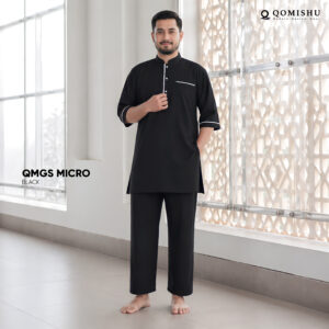 Gamis Setelan Pria QMGS Micro Black