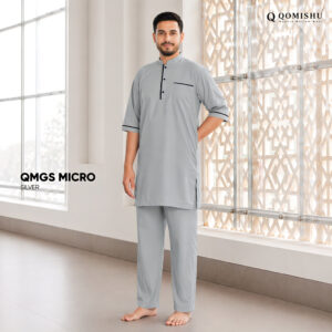 Gamis Setelan Pria QMGS Micro Silver