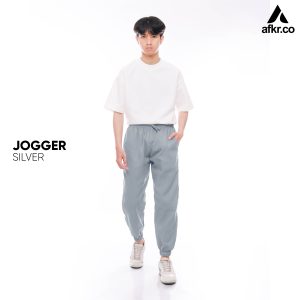 Celana Pria JOGGER Japan Drill Silver