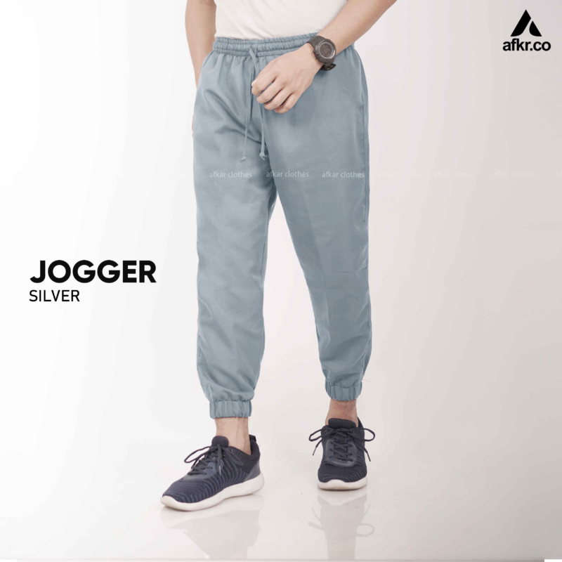 Celana Pria JOGGER Japan Drill Silver