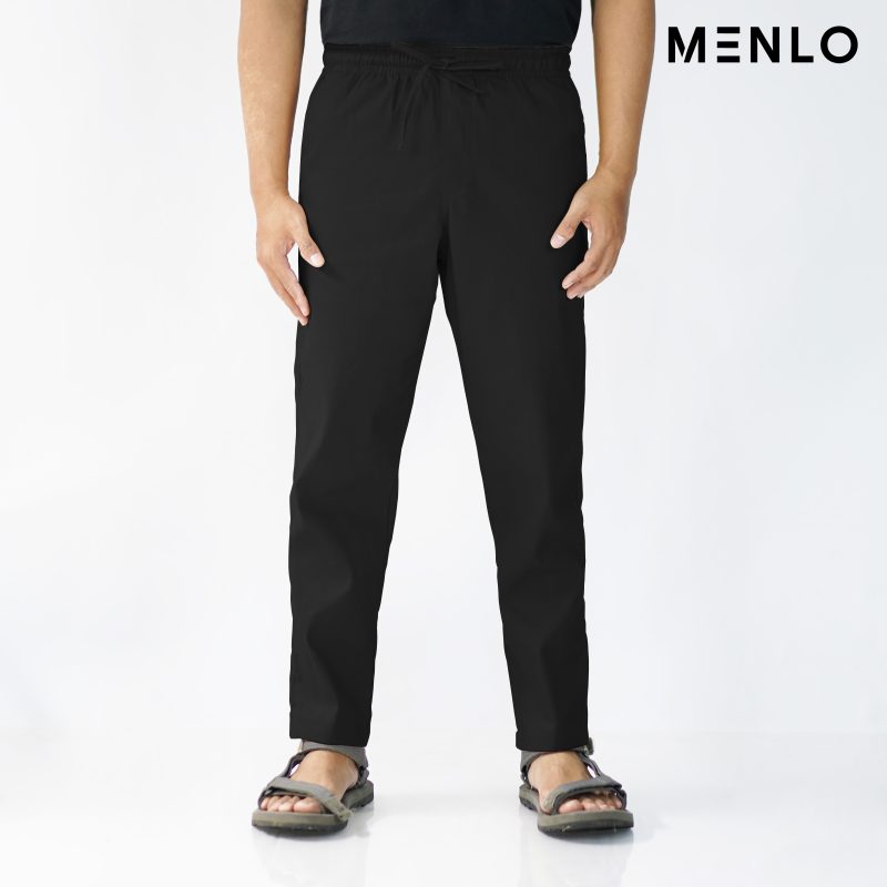 MENLO-Celana Chino Ankle Pants Stretch MoveLite Black