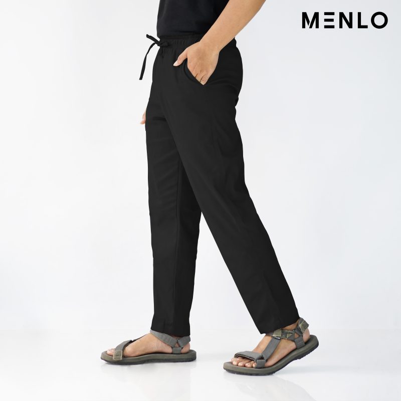 MENLO-Celana Chino Ankle Pants Stretch MoveLite Black