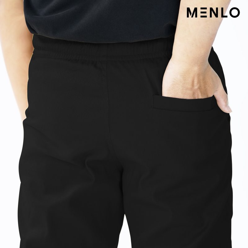 MENLO-Celana Chino Ankle Pants Stretch MoveLite Black
