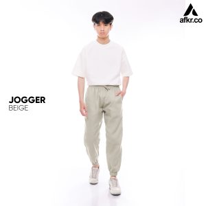 Celana Pria JOGGER Japan Drill Beige