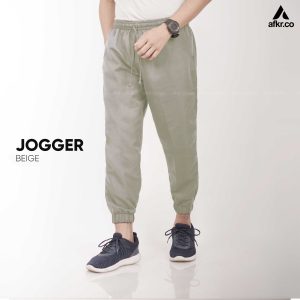Celana Pria JOGGER Japan Drill Beige